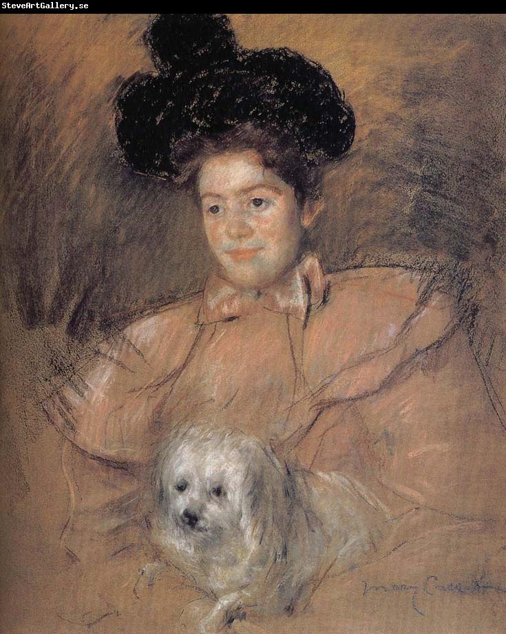 Mary Cassatt The girl holding the dog